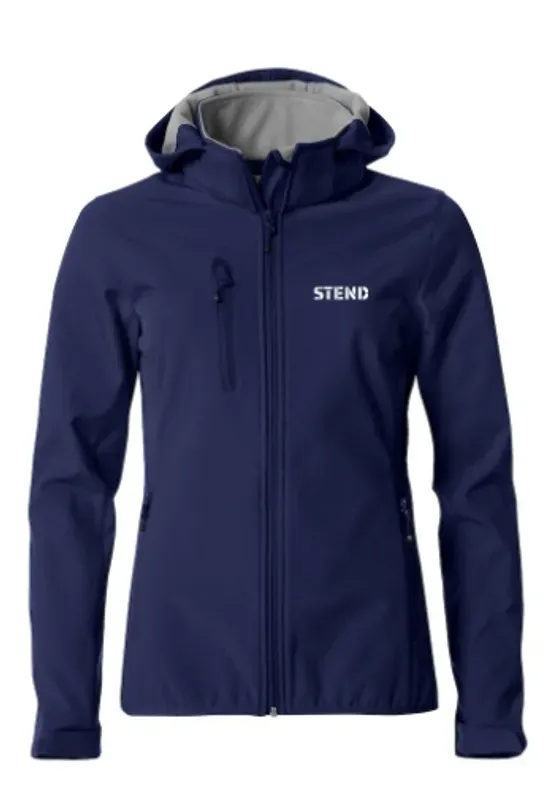 Softshelljakke med hette Dame Stend VGS
